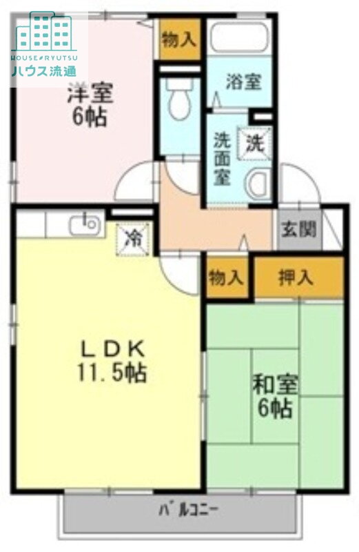レジデンス原口ＩＩ 2階 2LDK 賃貸物件詳細