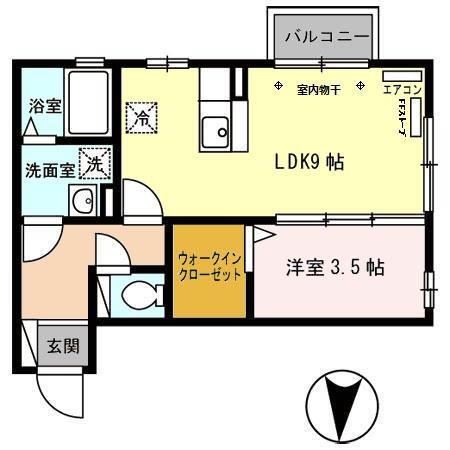 秋田県秋田市広面字蓮沼 秋田駅 ワンルーム アパート 賃貸物件詳細