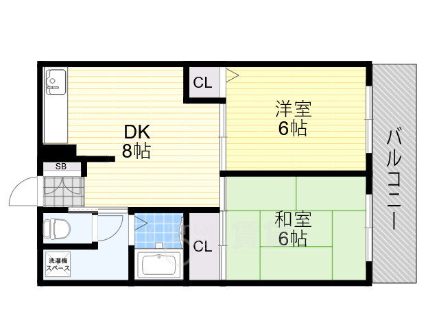 大阪府大阪市東淀川区豊里６ 上新庄駅 2DK マンション 賃貸物件詳細