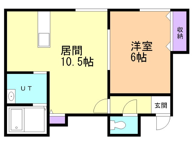 北海道苫小牧市拓勇西町８ 1LDK アパート 賃貸物件詳細