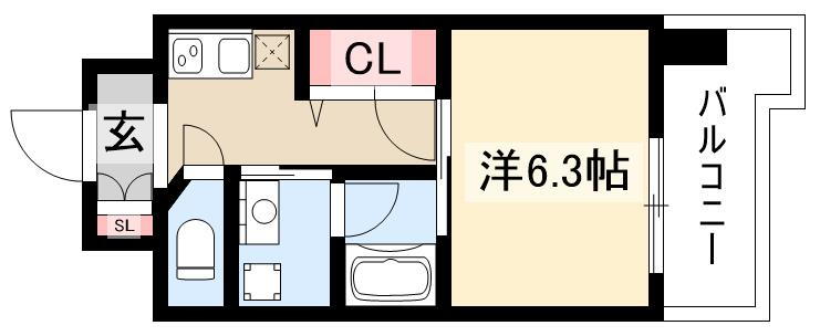 愛知県名古屋市中村区太閤３ 名古屋駅 1K マンション 賃貸物件詳細