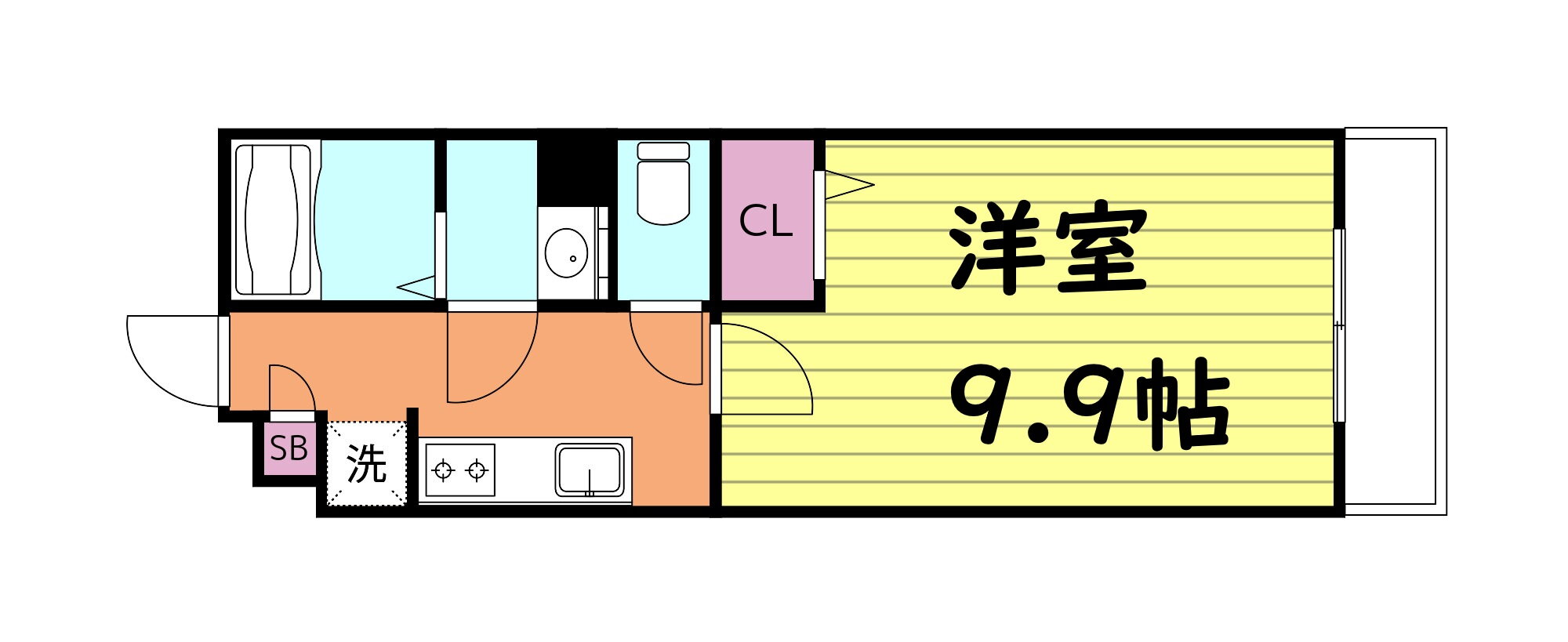 大阪府大阪市城東区東中浜２ 緑橋駅 1K アパート 賃貸物件詳細