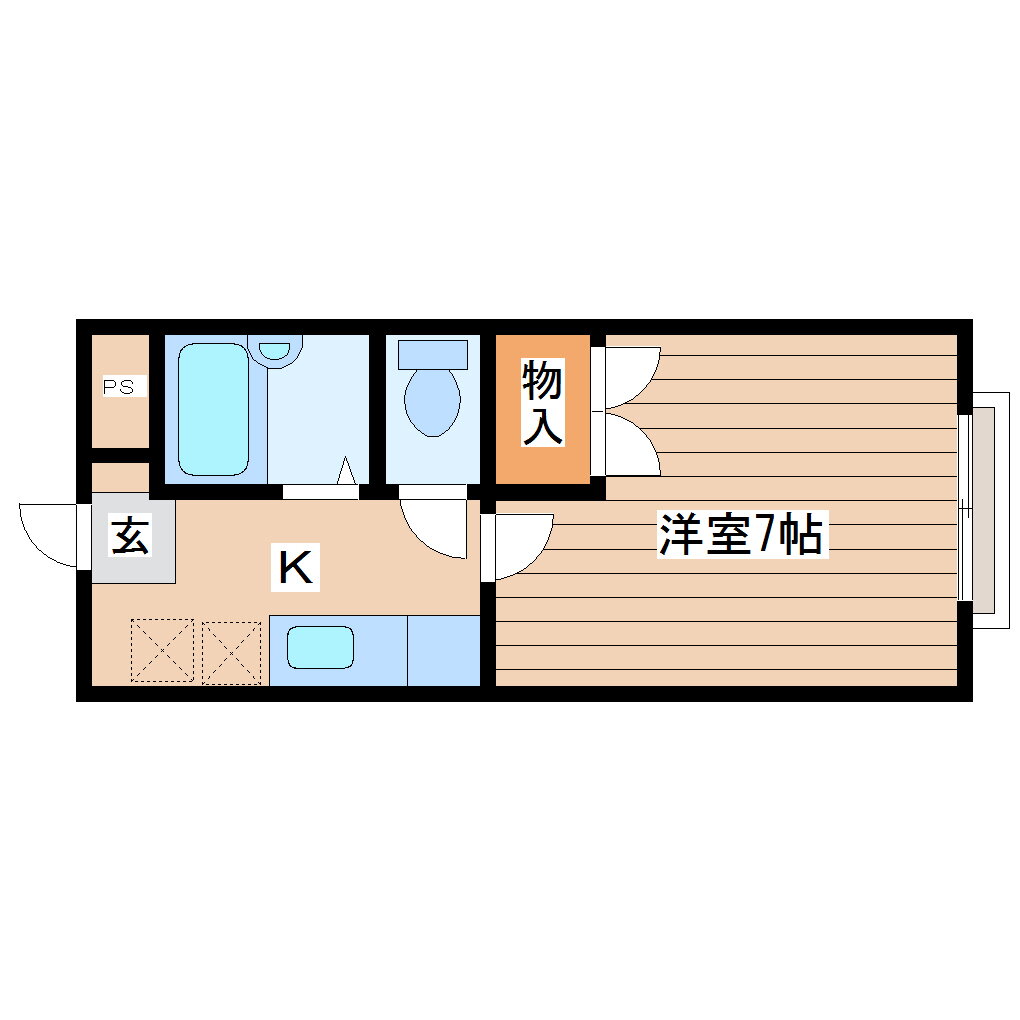 宮城県仙台市青葉区台原４ 台原駅 1K アパート 賃貸物件詳細