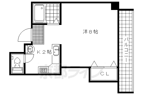 京都府京都市上京区秤口町 二条駅 1K マンション 賃貸物件詳細