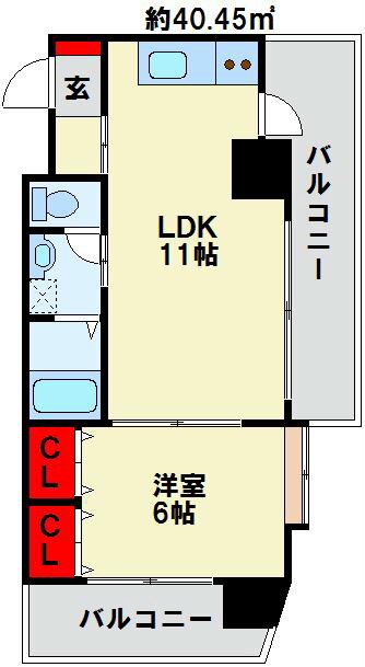 福岡県北九州市戸畑区中本町 戸畑駅 1LDK マンション 賃貸物件詳細