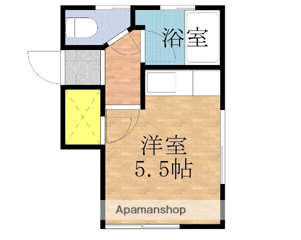 第三富士荘 2階 ワンルーム 賃貸物件詳細