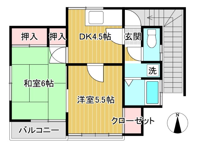 山本アパート 2階 2K 賃貸物件詳細