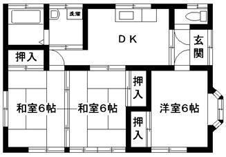 真下貸住宅 3DK 賃貸物件詳細