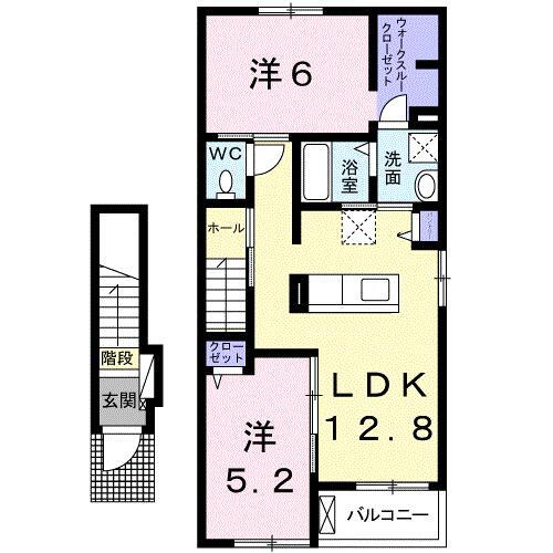 群馬県高崎市菅谷町 2LDK アパート 賃貸物件詳細