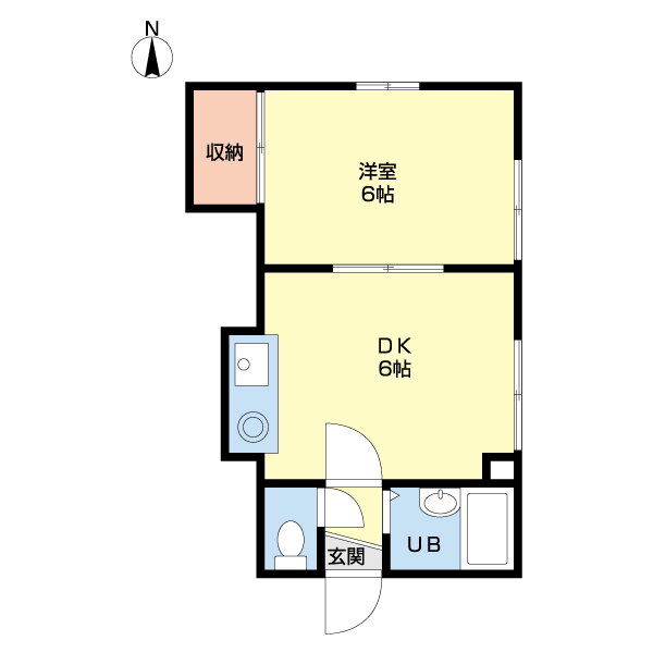 北海道札幌市北区北三十六条西３ 北３４条駅 1DK アパート 賃貸物件詳細