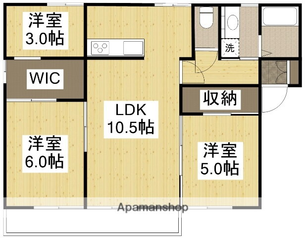広島県広島市安佐北区口田南８ 安芸矢口駅 3LDK アパート 賃貸物件詳細