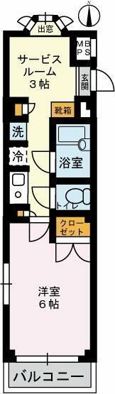 東京都渋谷区本町２ 初台駅 1SK マンション 賃貸物件詳細