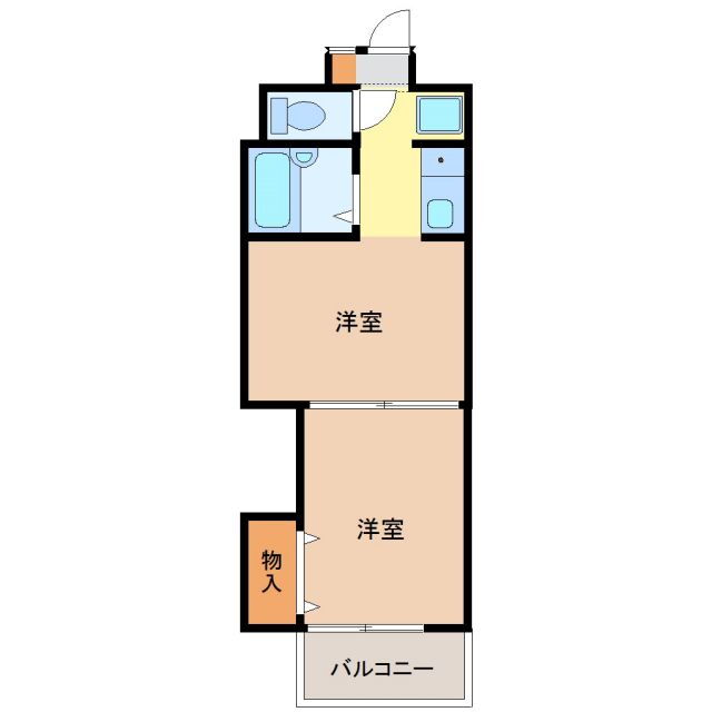 愛知県尾張旭市三郷町栄 三郷駅 2K マンション 賃貸物件詳細