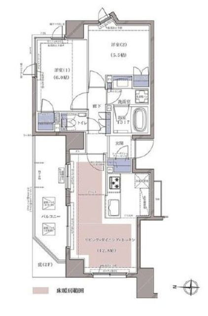 神奈川県横浜市神奈川区青木町 横浜駅 2LDK マンション 賃貸物件詳細