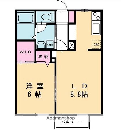 岩手県盛岡市本町通１ 1LDK アパート 賃貸物件詳細