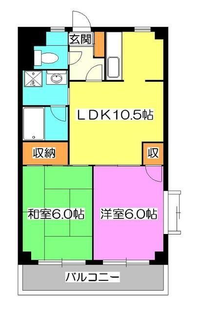 東京都清瀬市中里５ 東所沢駅 2LDK マンション 賃貸物件詳細