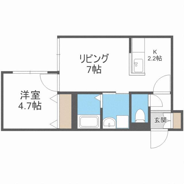 北海道札幌市白石区南郷通２０丁目南 南郷１８丁目駅 1LDK マンション 賃貸物件詳細