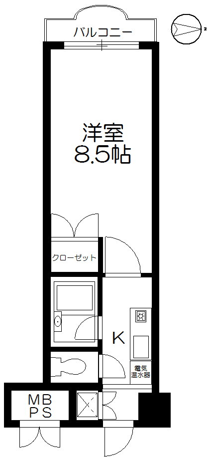 シャンブル向山 1階 1K 賃貸物件詳細