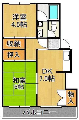 福岡県北九州市小倉北区井堀１ 南小倉駅 2DK マンション 賃貸物件詳細