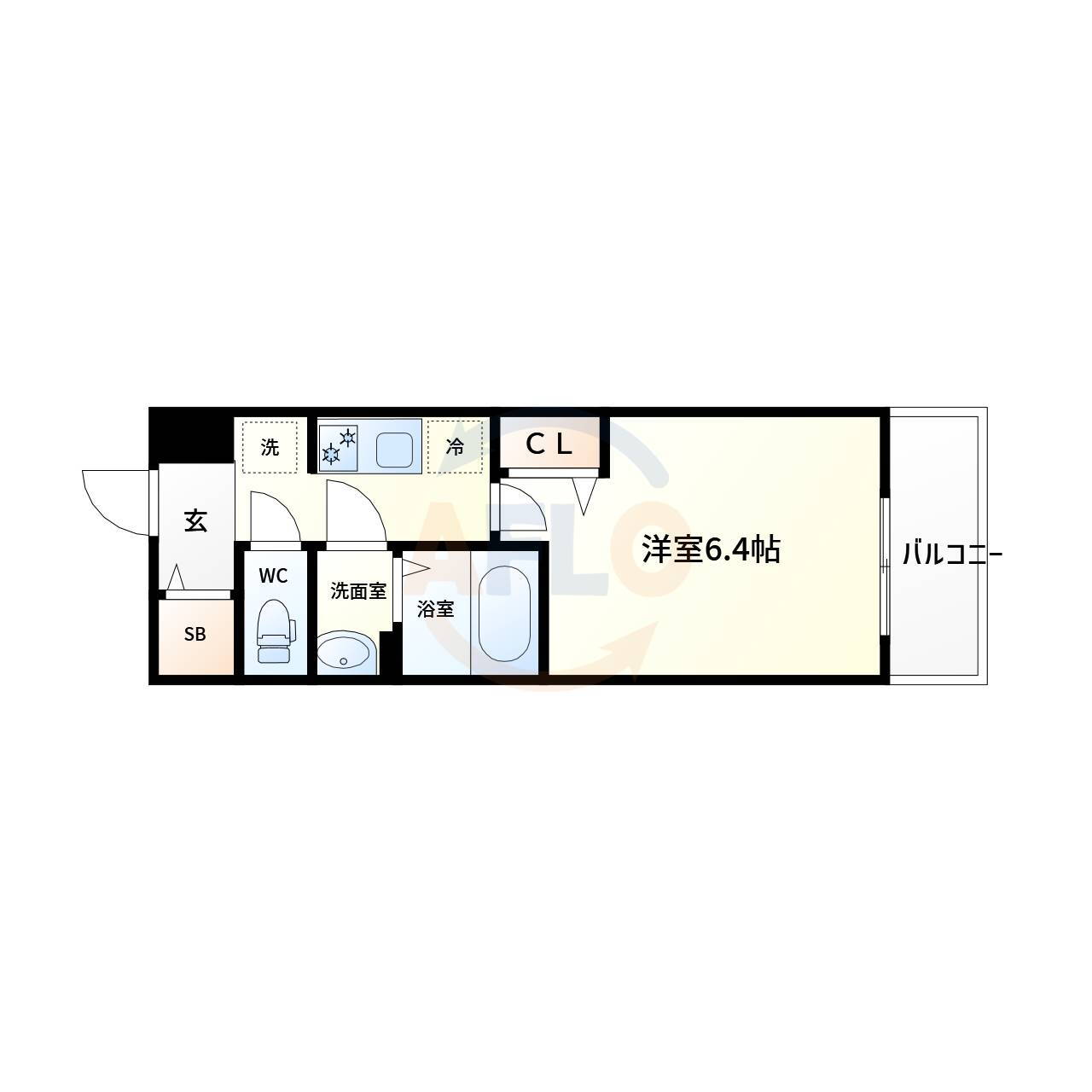 大阪府大阪市西区境川２ 九条駅 1K マンション 賃貸物件詳細