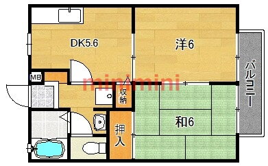 大阪府高槻市西面中２ 高槻市駅 2DK アパート 賃貸物件詳細