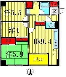 千葉県柏市柏４ 柏駅 3DK マンション 賃貸物件詳細