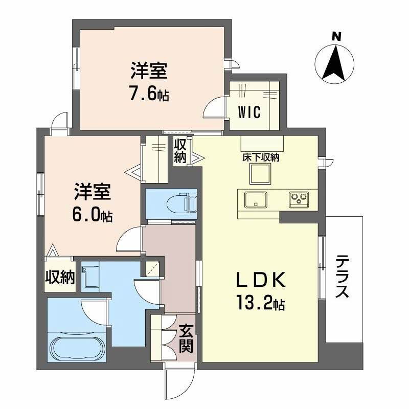 Ｃａｌｍｉｅｒ河原町 1階 2LDK 賃貸物件詳細