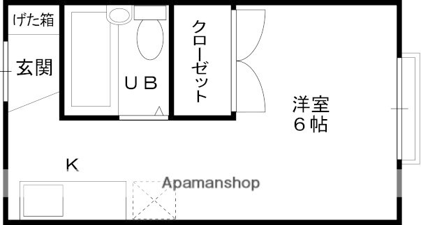 カトルセゾン 2階 ワンルーム 賃貸物件詳細