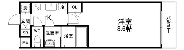大阪府大阪市城東区東中浜９ 深江橋駅 1K マンション 賃貸物件詳細