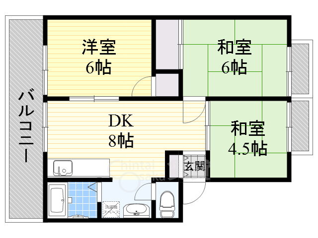 大阪府池田市鉢塚３ 石橋阪大前駅 3DK アパート 賃貸物件詳細
