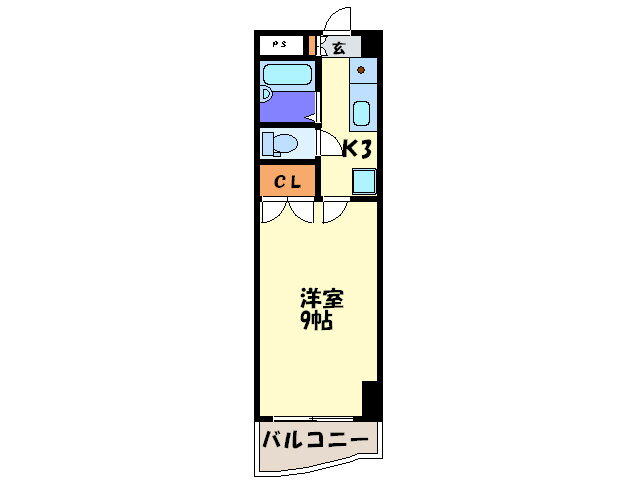 福岡県福岡市南区大楠１ 西鉄平尾駅 1K マンション 賃貸物件詳細