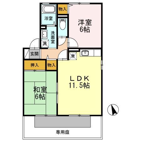 香川県高松市円座町 円座駅 2LDK アパート 賃貸物件詳細