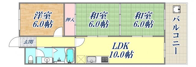 兵庫県尼崎市御園３ 尼崎駅 3LDK マンション 賃貸物件詳細
