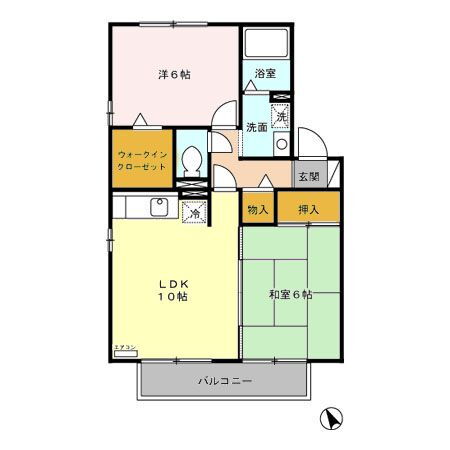 富山県富山市上大久保 東八尾駅 2LDK アパート 賃貸物件詳細