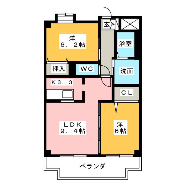 愛知県名古屋市緑区池上台３ 鳴子北駅 2LDK マンション 賃貸物件詳細