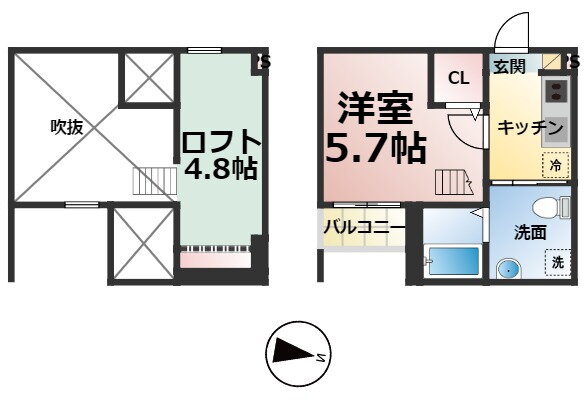 愛知県名古屋市南区港東通１ 大江駅 1SK アパート 賃貸物件詳細