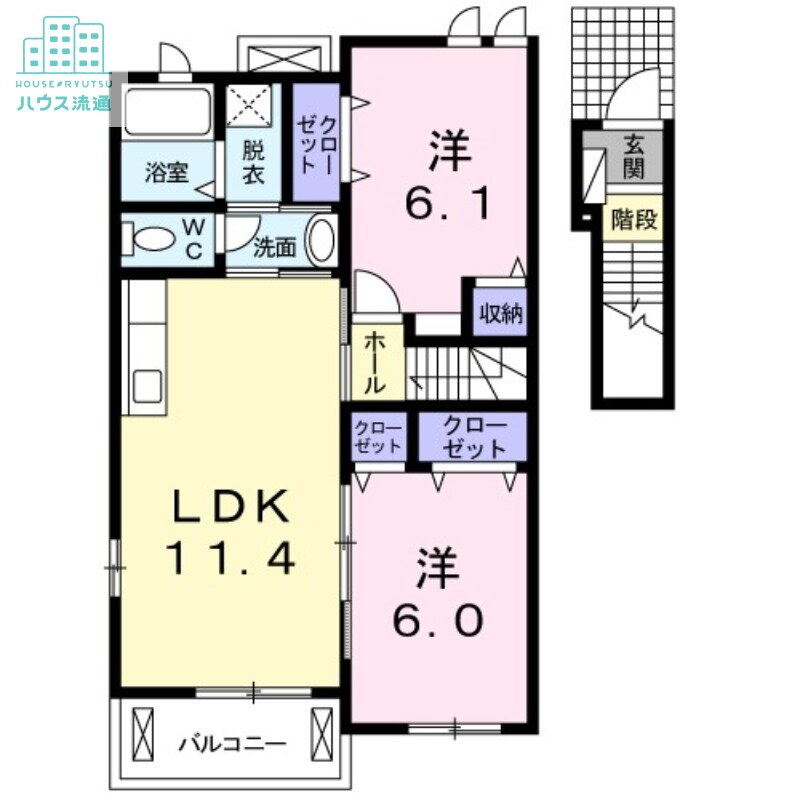 長崎県大村市武部町 大村駅 2LDK アパート 賃貸物件詳細