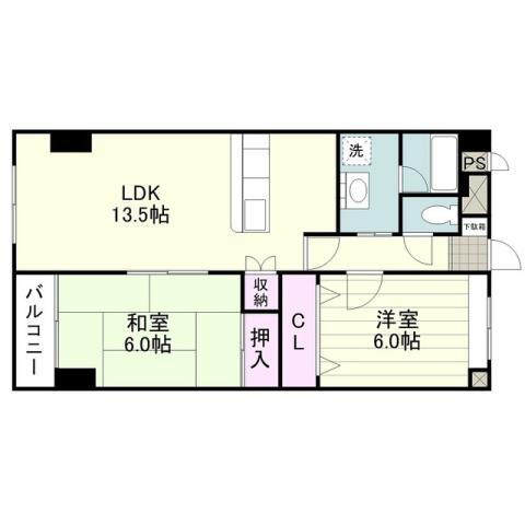 鹿児島県鹿児島市紫原６ 郡元駅 2LDK マンション 賃貸物件詳細