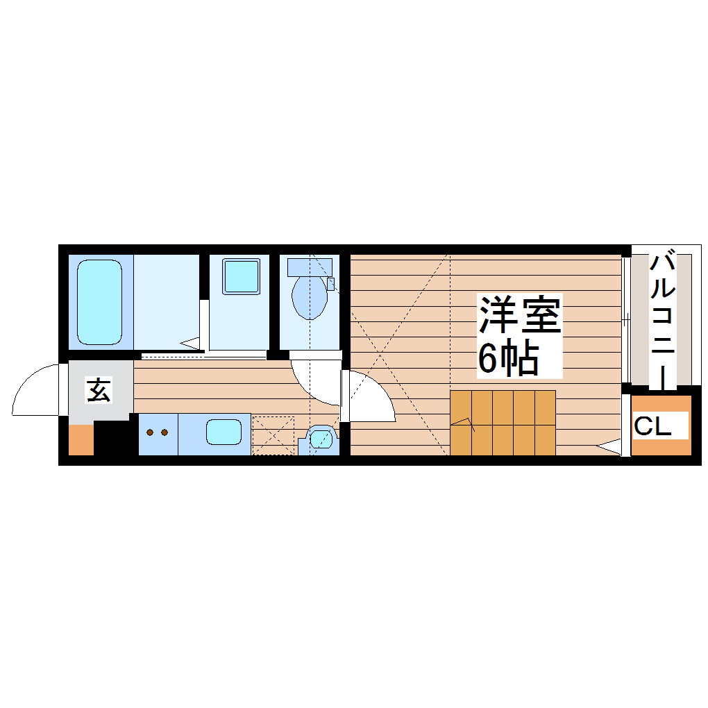 宮城県仙台市泉区東黒松 黒松駅 1K アパート 賃貸物件詳細