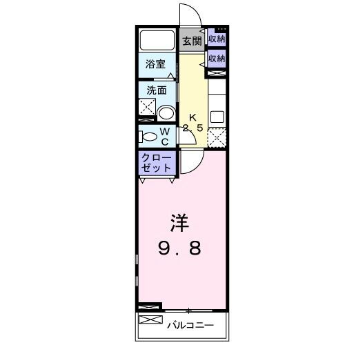 広島県三原市田野浦２ 三原駅 1K アパート 賃貸物件詳細