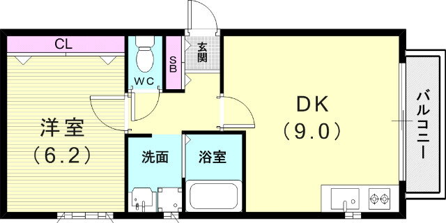 兵庫県芦屋市翠ケ丘町 芦屋駅 1DK アパート 賃貸物件詳細