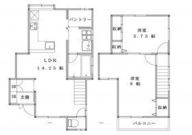 若林３丁目テラスハウス 2LDK 賃貸物件詳細