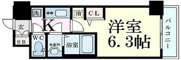 大阪府大阪市東淀川区東中島４ 新大阪駅 1K マンション 賃貸物件詳細