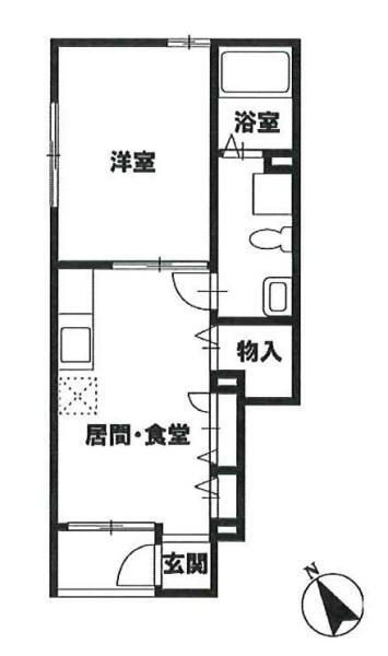 埼玉県久喜市久喜東１ 久喜駅 1DK アパート 賃貸物件詳細