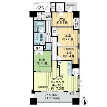 ライオンズマンション岐阜シティ第２ 14階 4LDK 賃貸物件詳細