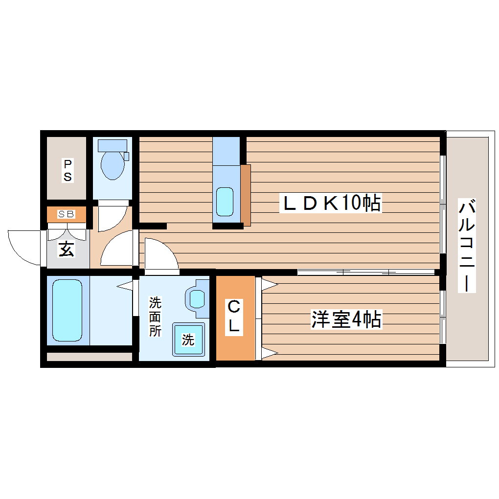 フェリシダ東仙台 4階 1LDK 賃貸物件詳細