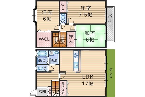 大阪府豊中市東豊中町３ 少路駅 3SLDK 一戸建て 賃貸物件詳細