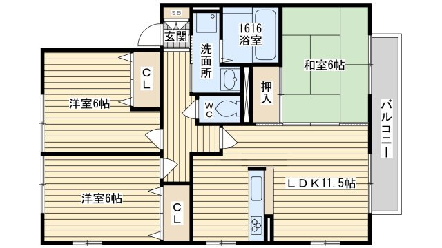 大阪府茨木市郡山２ 豊川駅 3LDK アパート 賃貸物件詳細