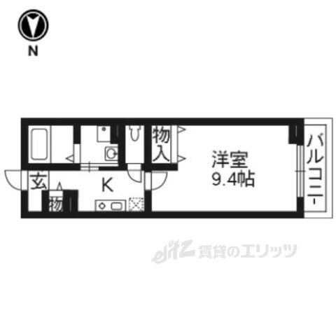 京都府向日市物集女町北ノ口 洛西口駅 1K アパート 賃貸物件詳細