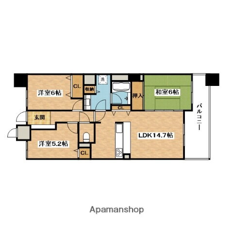 大阪府吹田市山田東３ 万博記念公園駅 3LDK マンション 賃貸物件詳細